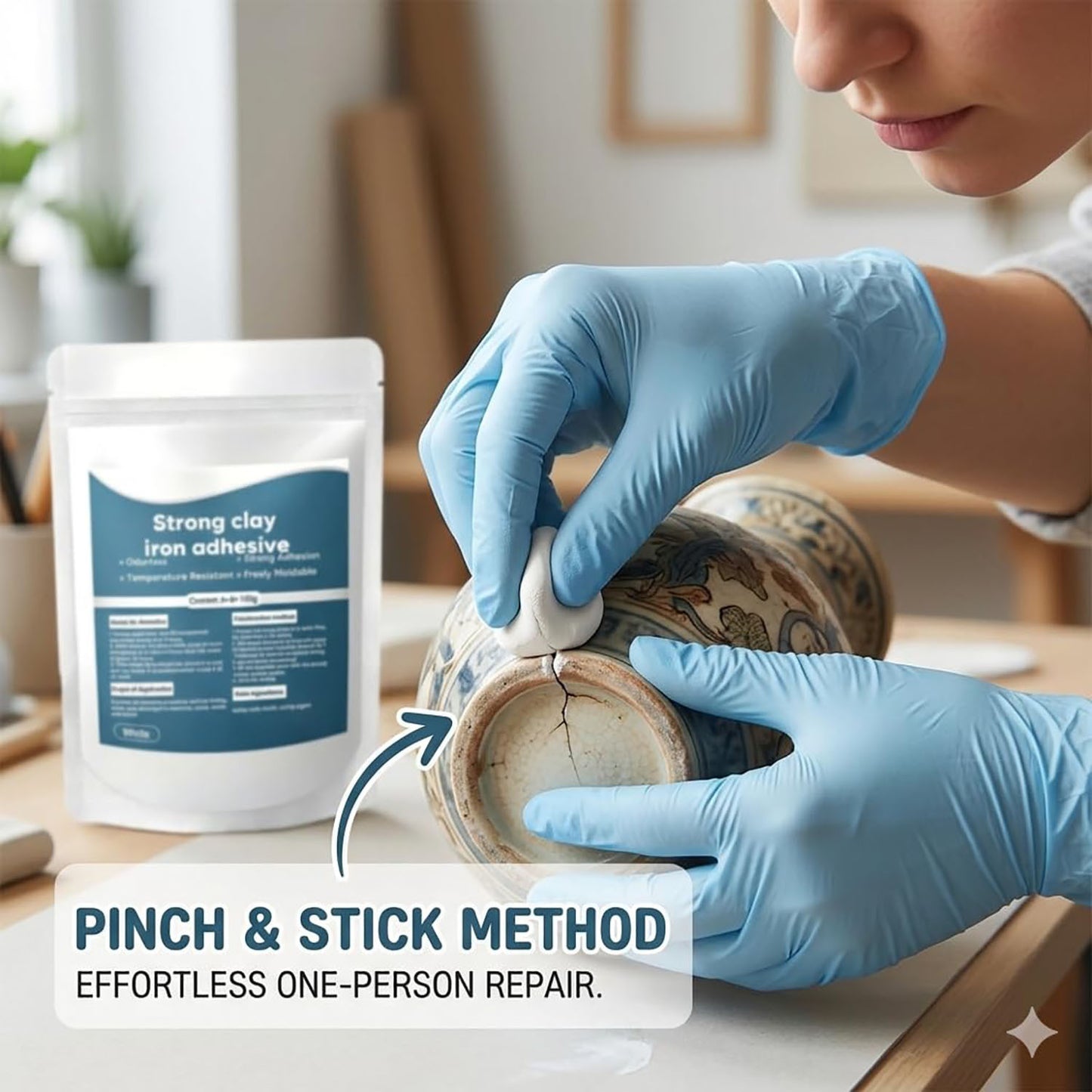 high strength multi pur pose repair clay