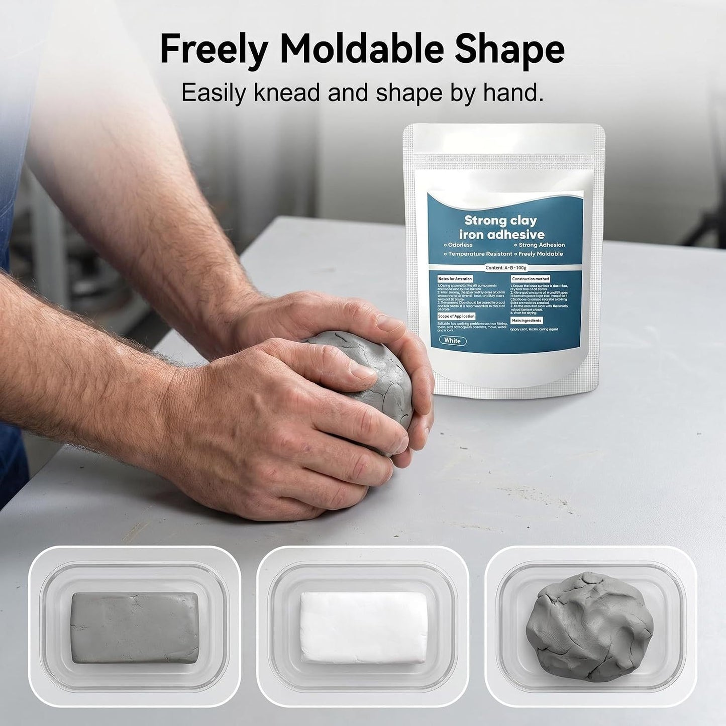 high strength multi pur pose repair clay