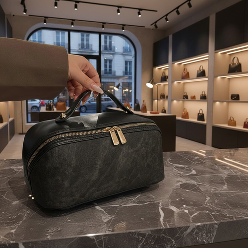 Elegant Travel Vanity Case – Spacious, Waterproof & Effortlessly Chic